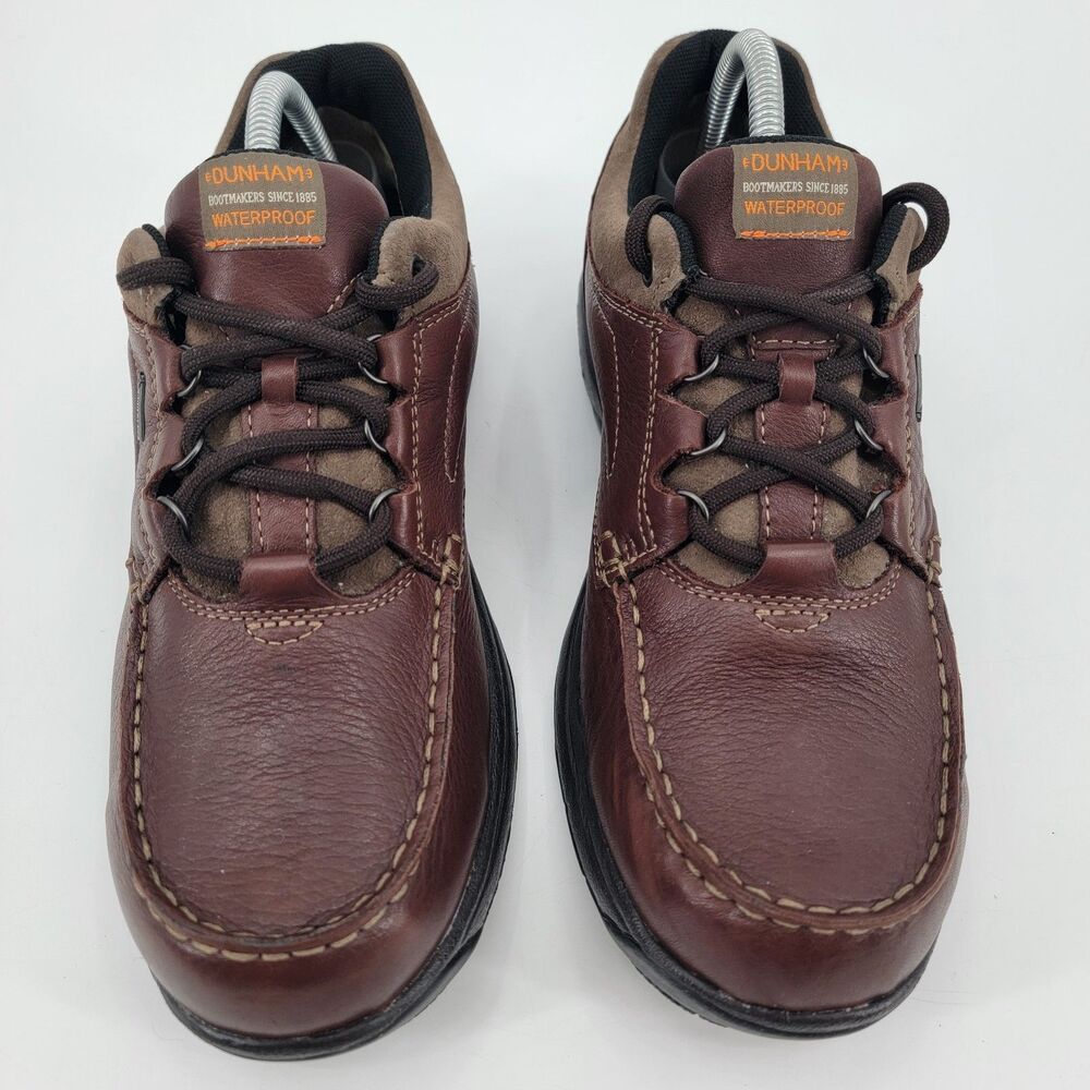 Dunham Mens 9.5 4E 8017BR Brown Leather Waterproof Gortex Hiking/Work Shoes